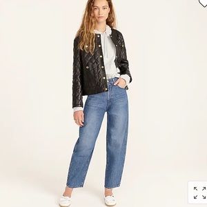 High-rise Peggy tapered jean in Authentic Bluewash